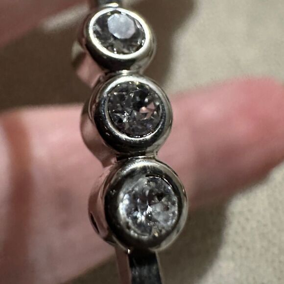 Anne Klein Silver-Tone Bracelet with Crystal Accents - Picture 3 of 14